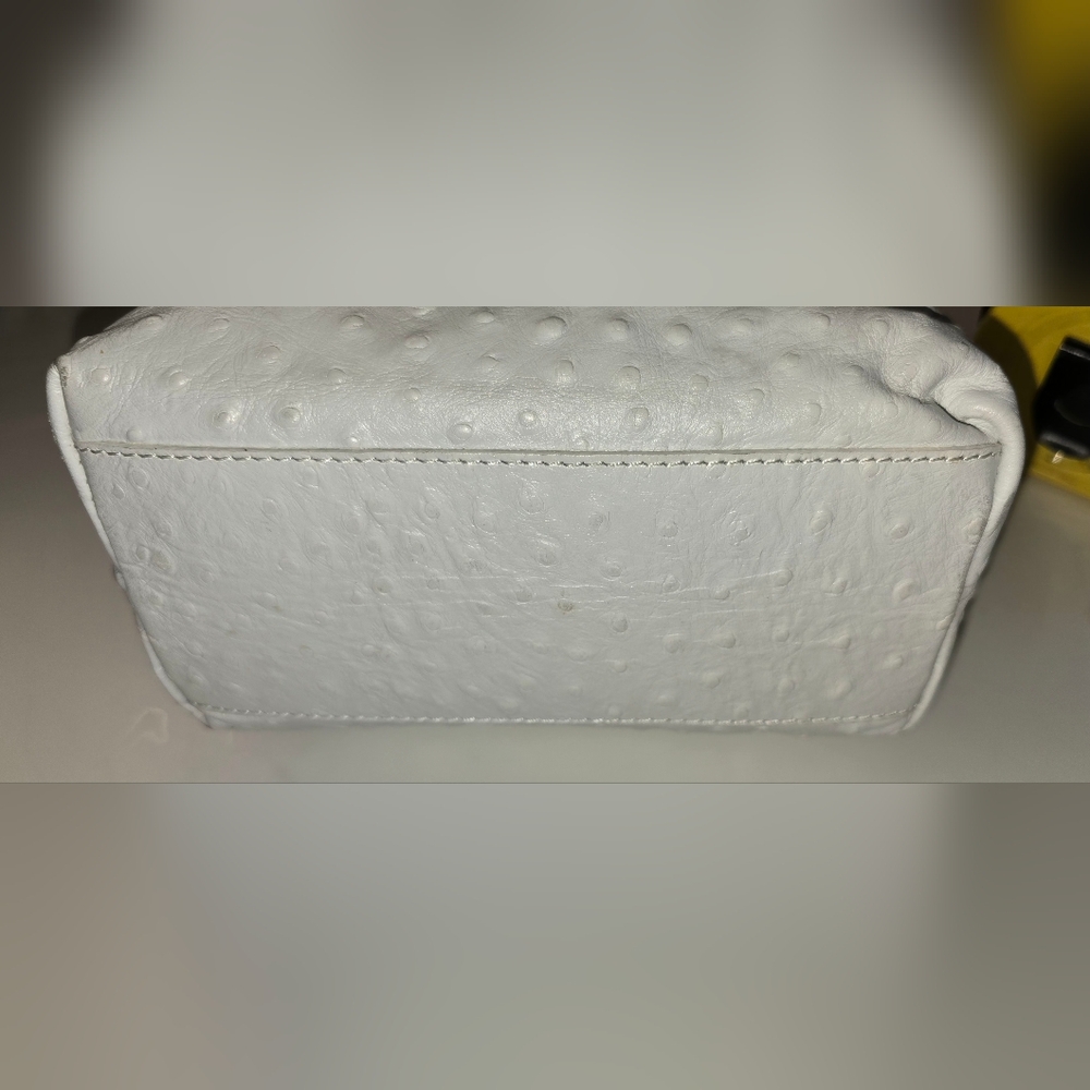 NWOT Maurizio Taiuti White Leather Handbag - Picture 7 of 14